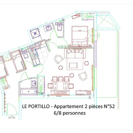 Le Portillo - Piscine - 2 Pieces Pour 8 Personnes Mae-6163 Apartamento