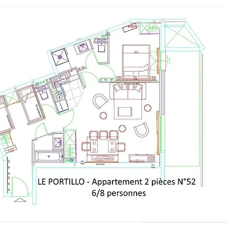Le Portillo - Piscine - 2 Pieces Pour 8 Personnes Mae-6163 Lejlighed *